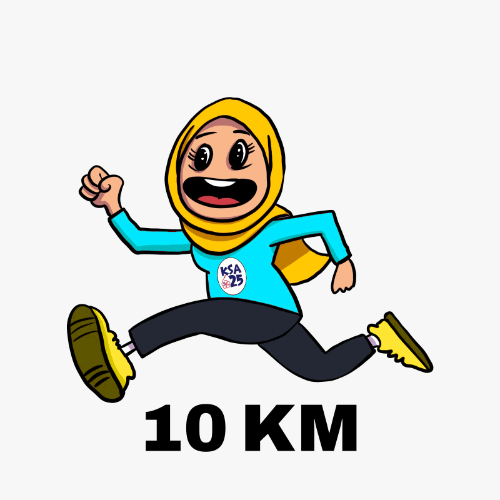 Woman-Running-10km KSA25 Night Run - Women’s Youth 10km Race ANSARA (Non-KSA Athlete)